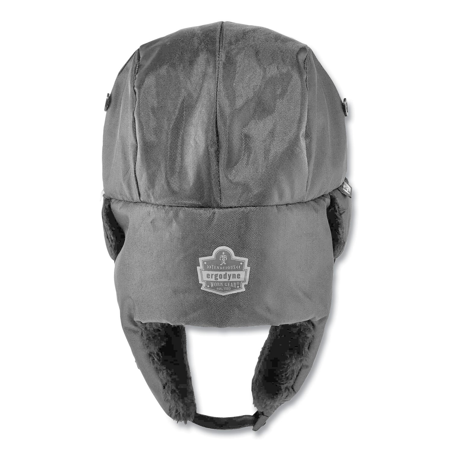 Ergodyne N-Ferno 6802ZI Zipper Trapper Hat with Universal Bump Cap, Small/Medium, Black, Nylon/Oxford Nylon, 1 Each