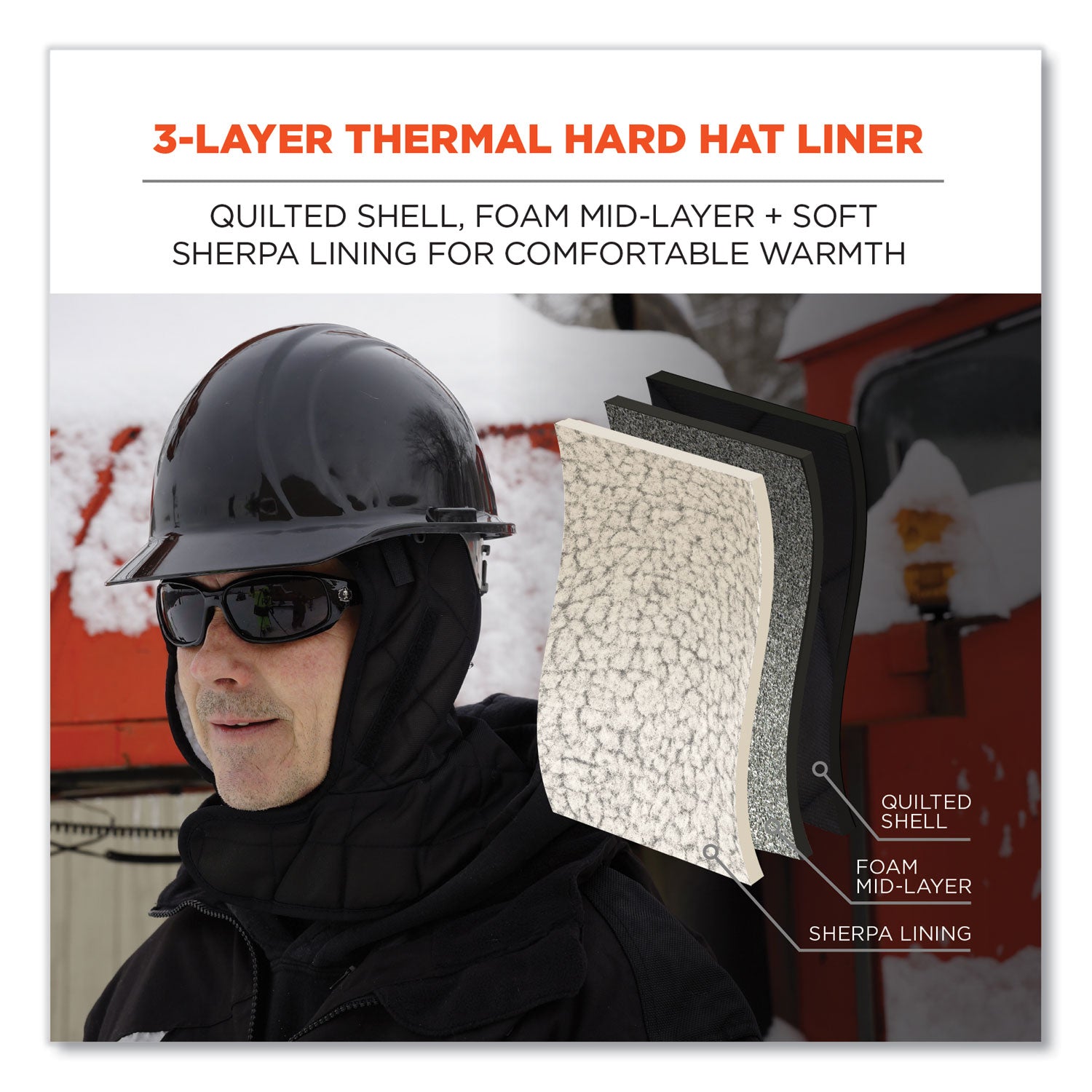 Polyester, Nylon, Foam, Elastic - Black
