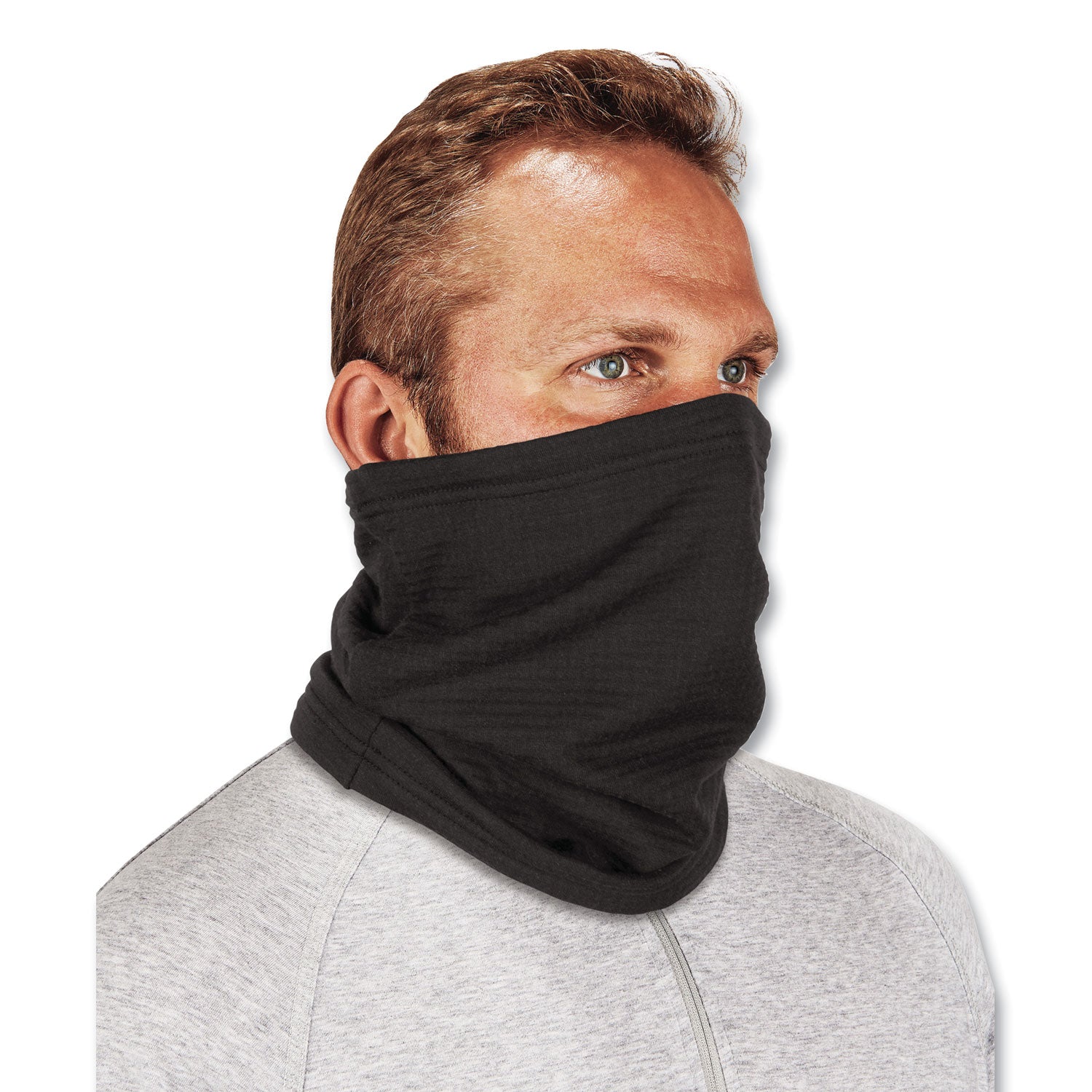 Ergodyne 6962 Flame-Resistant Neck Gaiter, Dual Compliant, Black, 1 Each