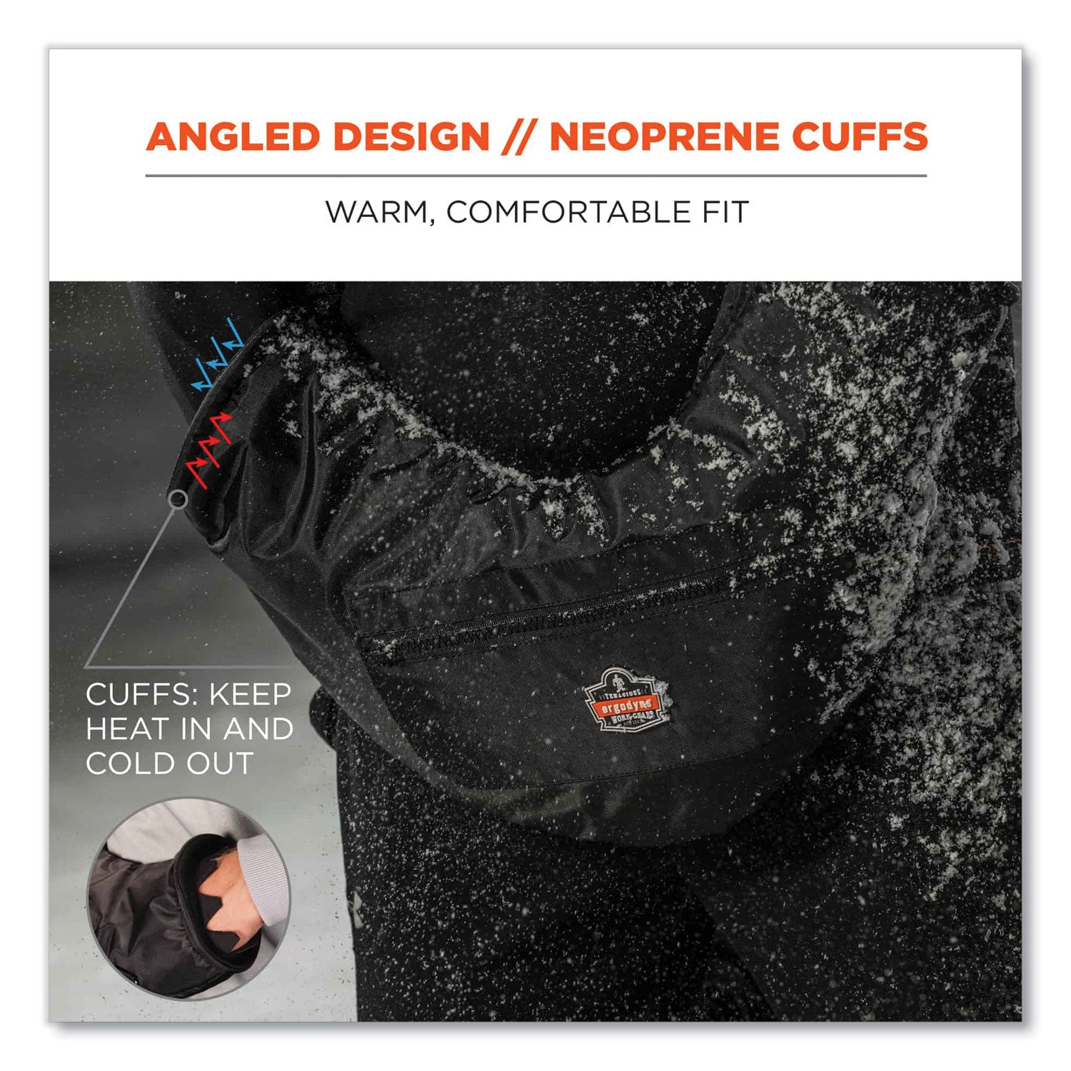 Polyester Fleece, Neoprene - Black