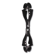 Squids 3400 Glove Clip Holder with Dual Clips, 1 x 1 x 6.5, Acetal Copolymer, Black, 100/Carton