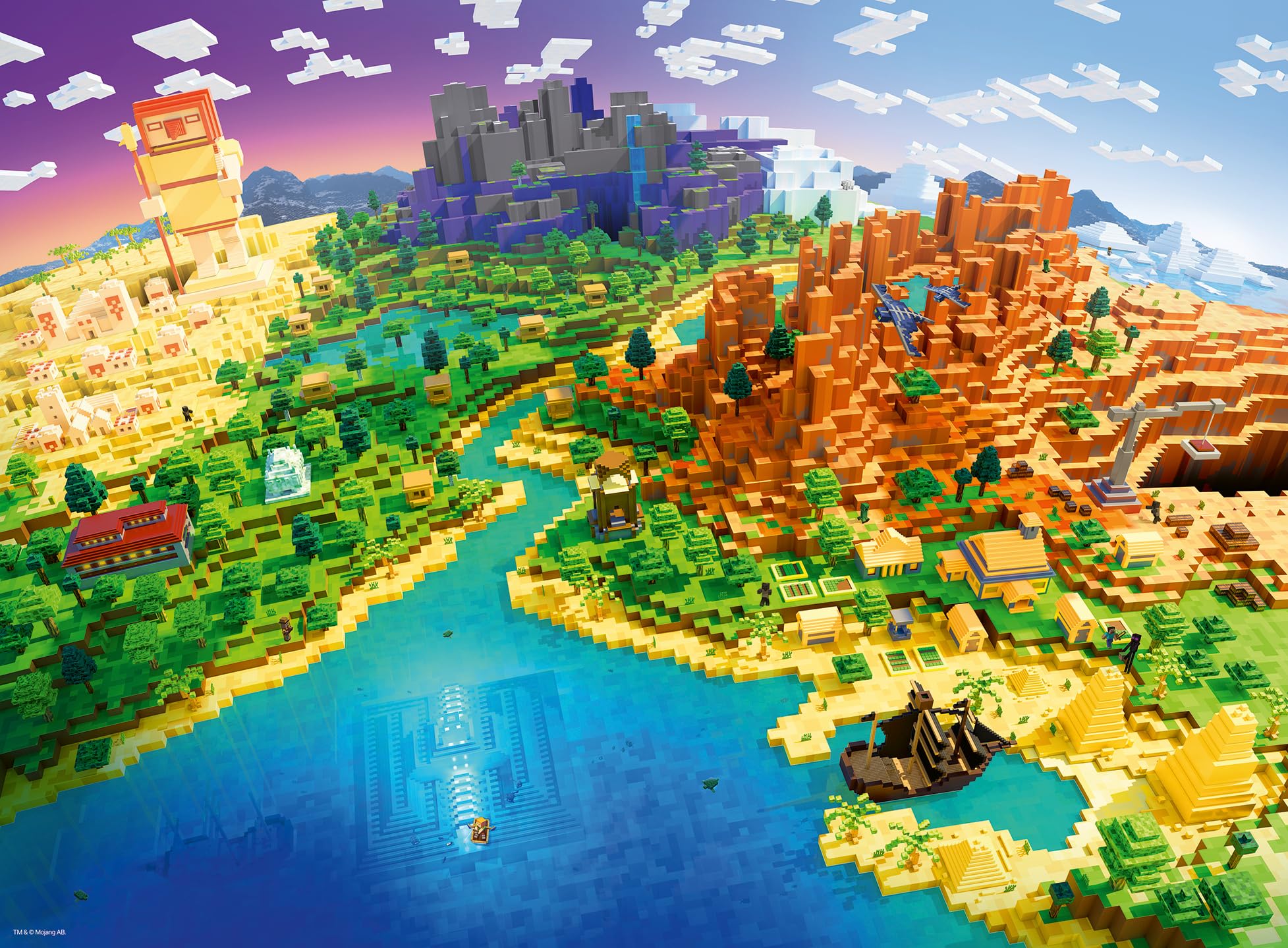 Ravensburger Minecraft 500 Piece Jigsaw Puzzle | Premium Quality Made in Europe | FSC Certified Materials