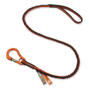 Adjustable - 10 lb Load Capacity - Standard - Carabiner Attachment - 11.3" Height x 1" Width x 48" Length - Orange, Gray - Anodized Aluminum Alloy, Nylon, Polyester Elastic - 6 / Carton