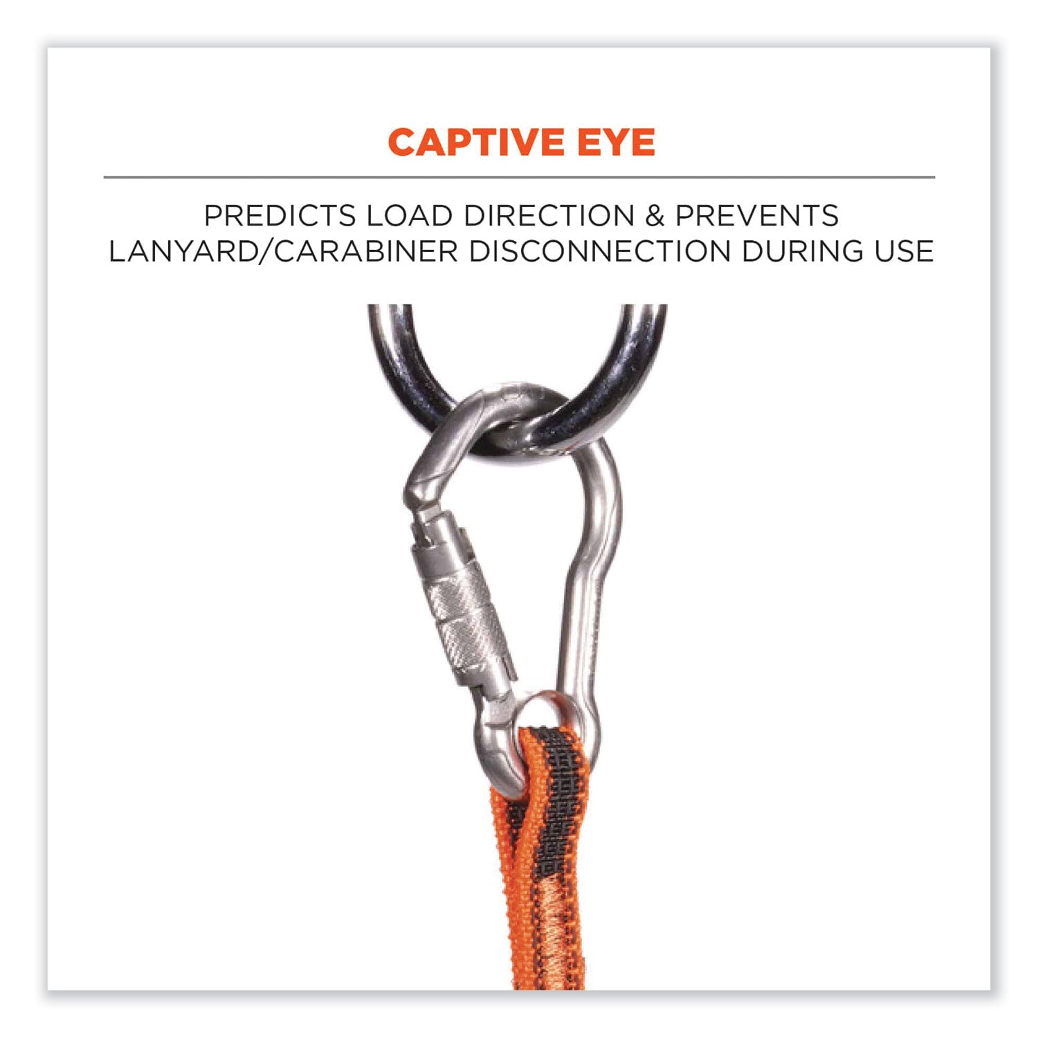Adjustable - 15 lb Load Capacity - Standard - Carabiner Attachment - 11.3" Height x 1.3" Width x 48" Length - Orange, Gray - Stainless Steel, Polyester Elastic, Nylon - 6 / Carton