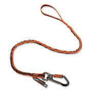 Adjustable - 25 lb Load Capacity - Standard - Carabiner Attachment - 11.3" Height x 1.3" Width x 70" Length - Orange, Gray - Polyester, Elastic Webbing, Nylon, Anodized Aluminum Alloy - 6 / Carton