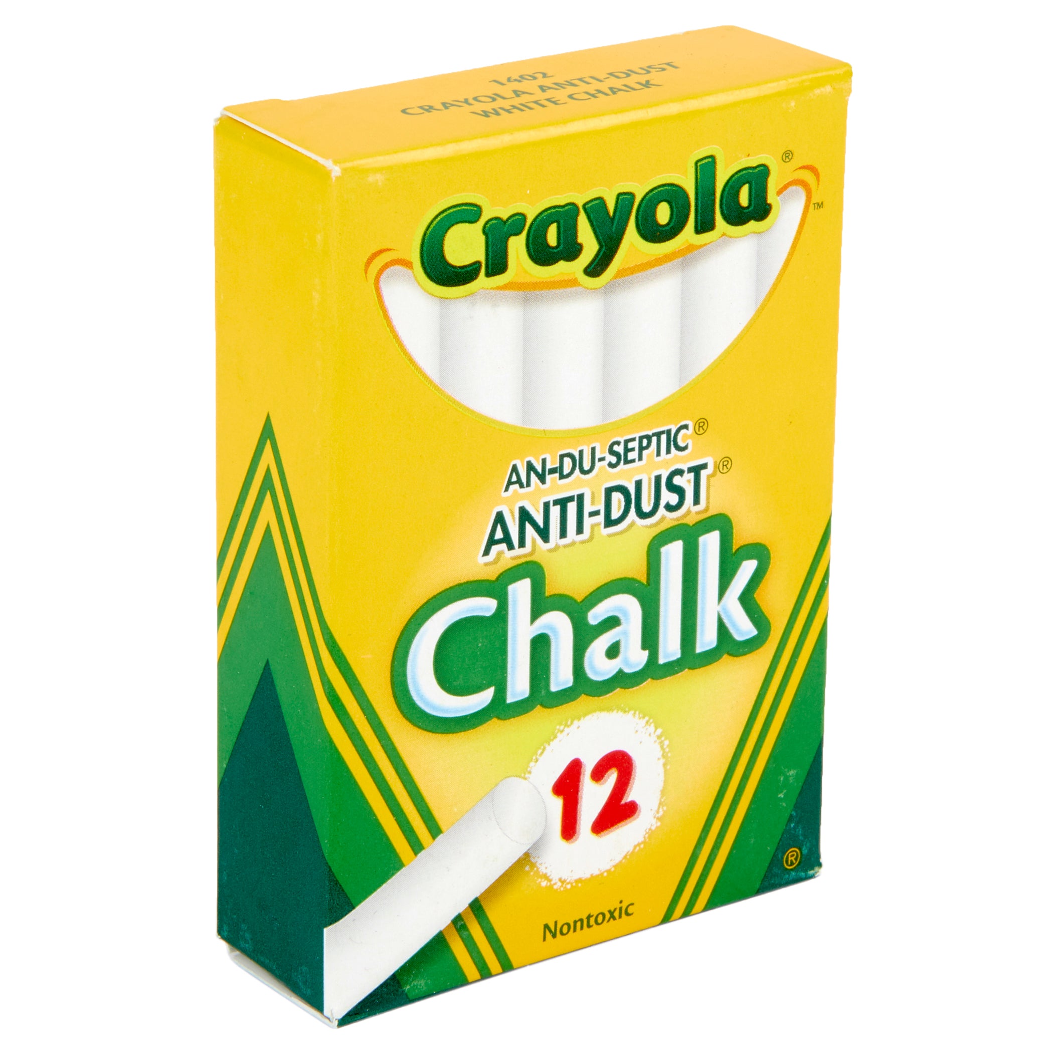 Anti-Dust® Chalkboard Chalk, White, 12 Count