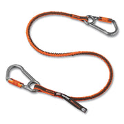 Adjustable - 15 lb Load Capacity - Standard - Carabiner Attachment - 11.3" Height x 1" Width x 48" Length - Orange, Gray - Anodized Aluminum Alloy, Nylon, Polyester Elastic - 6 / Carton
