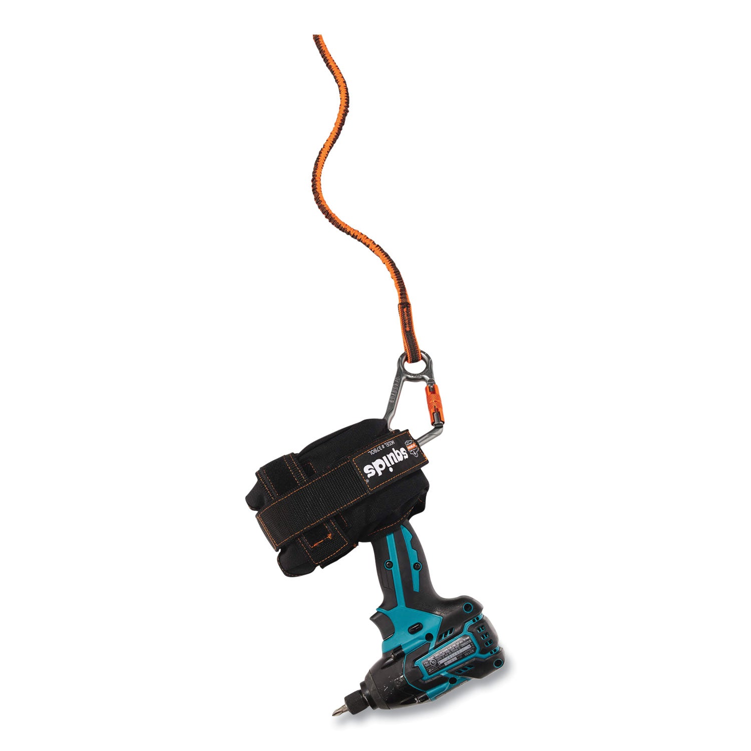 Adjustable - 15 lb Load Capacity - Standard - Carabiner Attachment - 11.3" Height x 1" Width x 48" Length - Orange, Gray - Anodized Aluminum Alloy, Nylon, Polyester Elastic - 6 / Carton