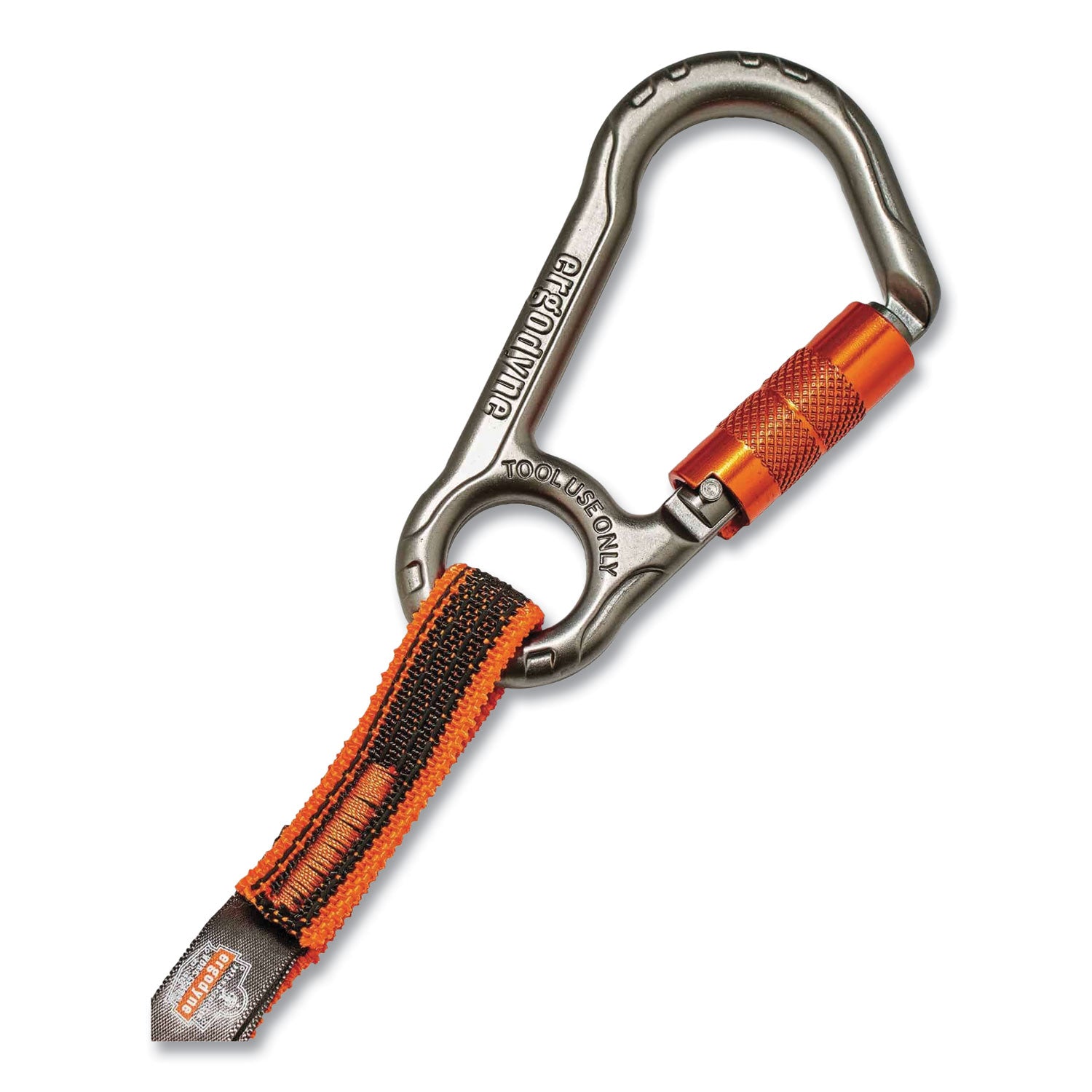 Adjustable - 15 lb Load Capacity - Standard - Carabiner Attachment - 11.3" Height x 1" Width x 48" Length - Orange, Gray - Anodized Aluminum Alloy, Nylon, Polyester Elastic - 6 / Carton