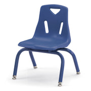 Berries® Stacking Chair with Powder-Coated Legs - 10" Ht - Blue