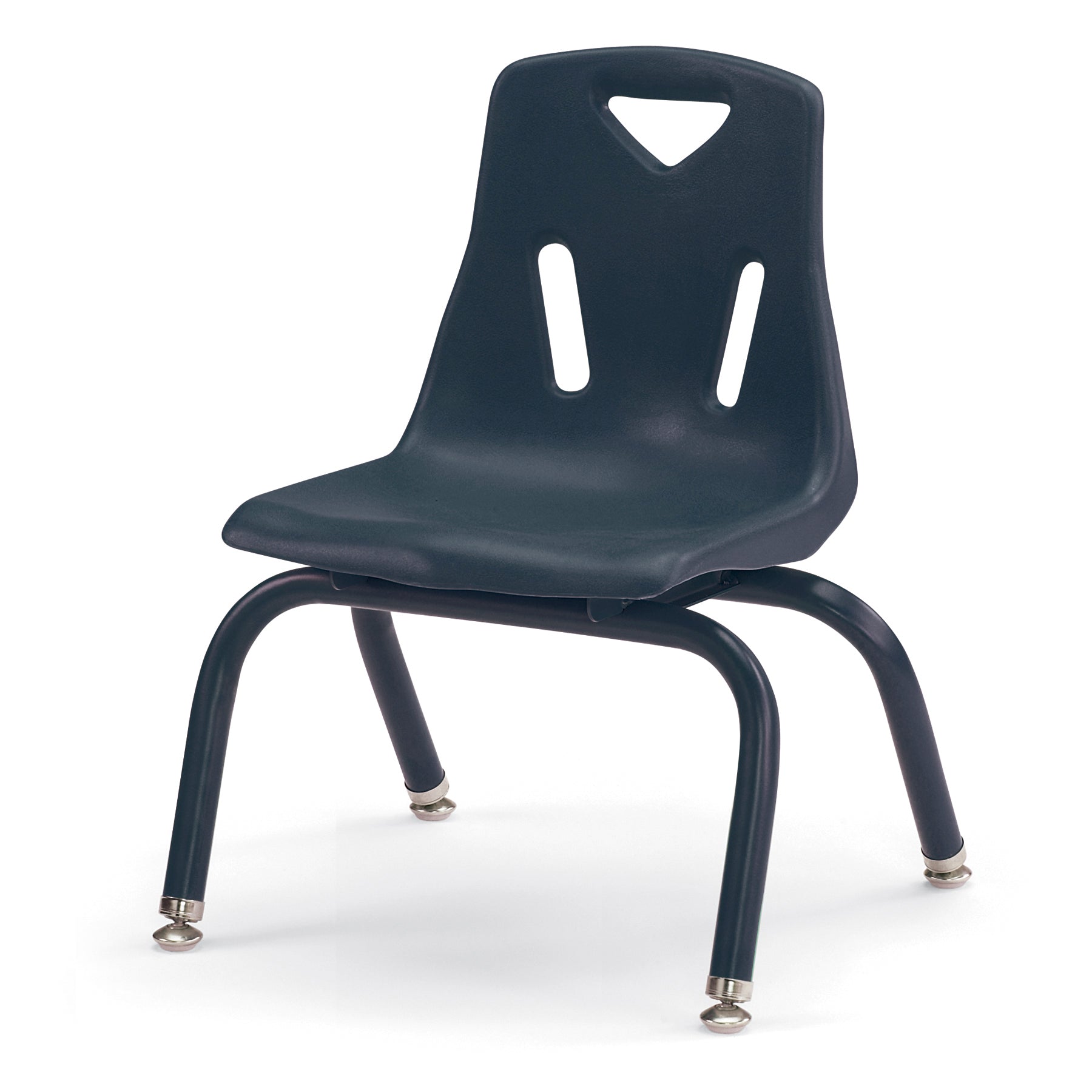 Berries® Stacking Chair with Powder-Coated Legs - 10" Ht - Navy