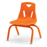 Berries® Stacking Chair with Powder-Coated Legs - 10" Ht - Orange