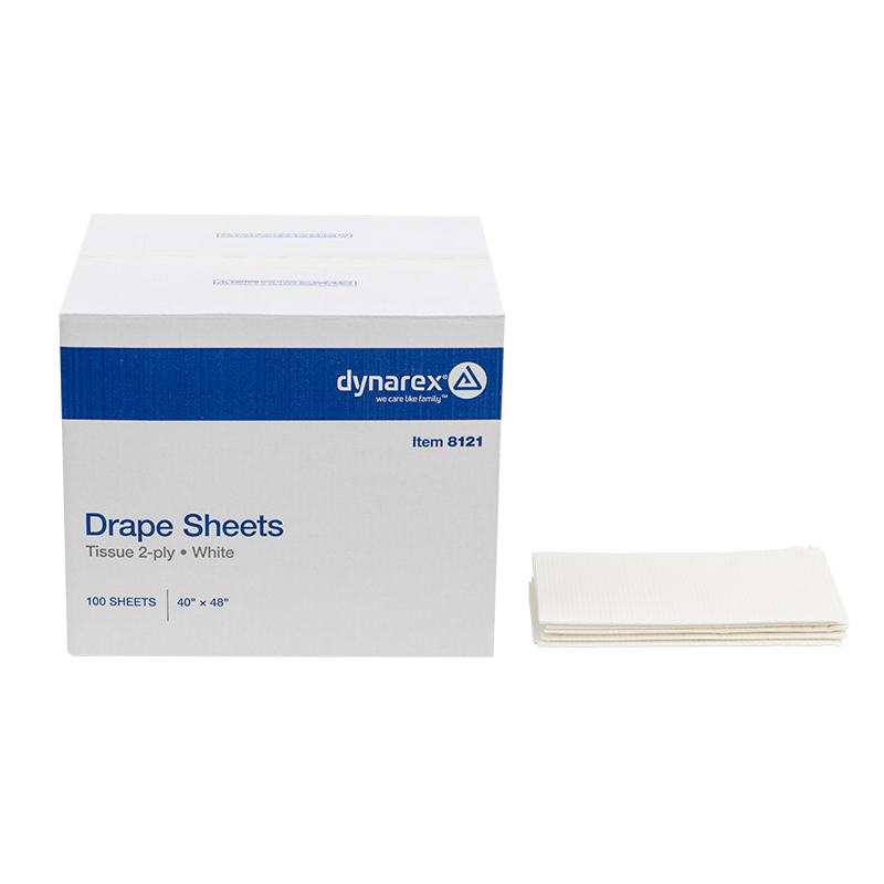 White Drape Sheets, 40" x 48"100 per Case