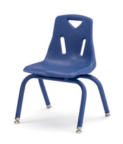 Berries® Stacking Chair with Powder-Coated Legs - 12" Ht - Blue