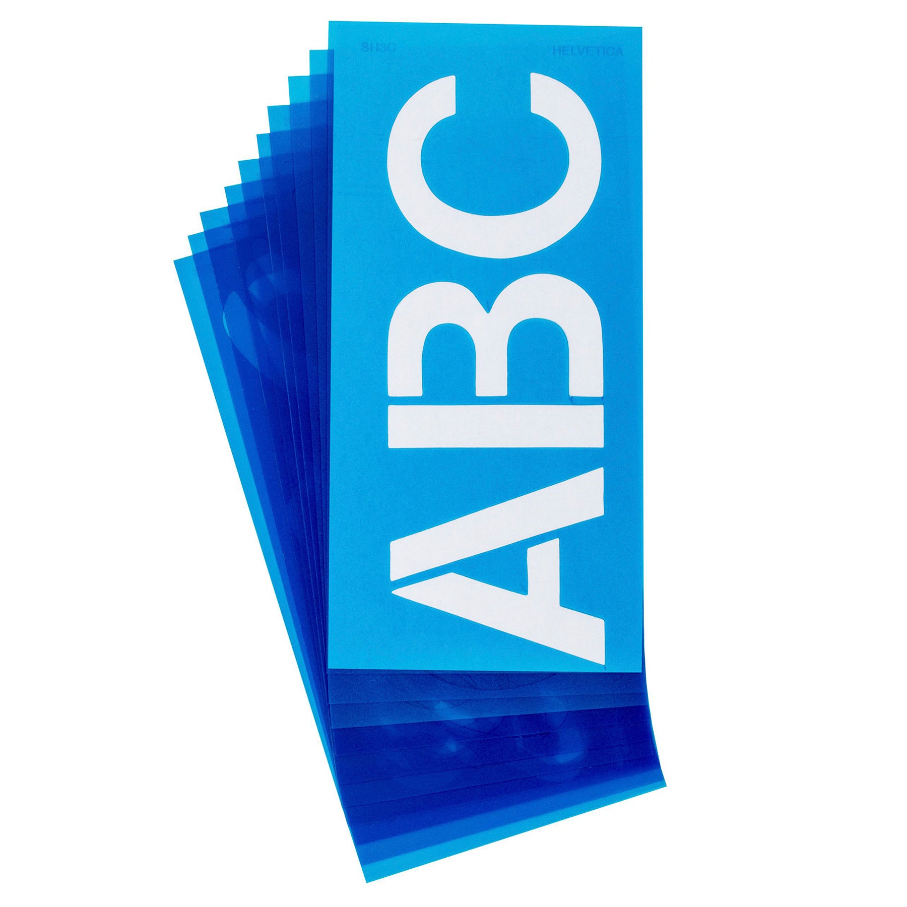 LetterCraft Reusable Plastic Stencils, Full Alphabet, Helvetica Font, 3-Inch