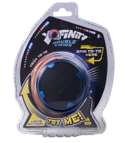 Goliath YoFinity Double Vizion Blue - Trick Light-up Yo-Yo with LED Lights and Infinity Mirror on Both Sides - Ages 8 and up