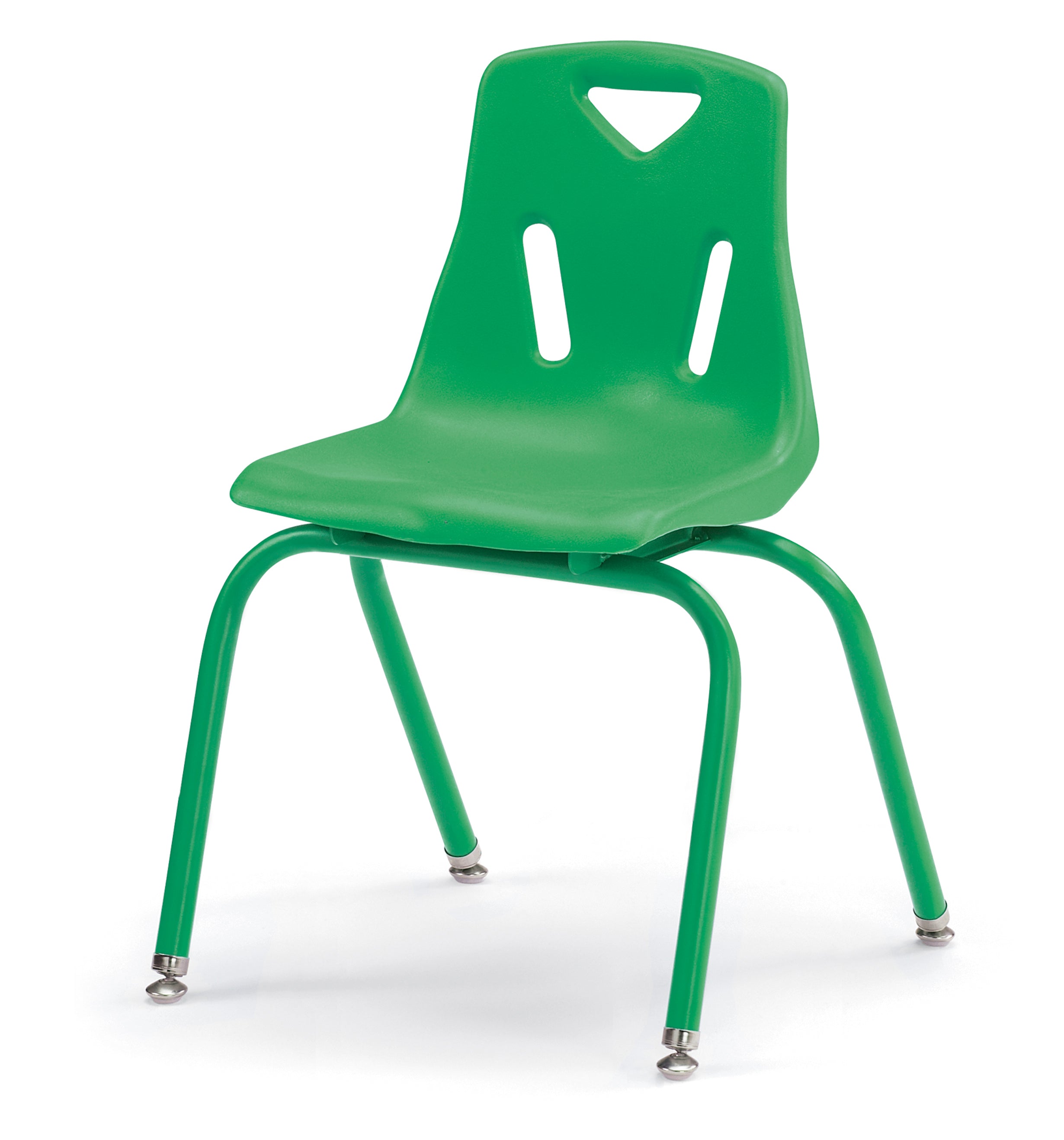Berries® Stacking Chair with Powder-Coated Legs - 16" Ht - Green