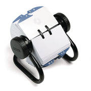 500 Card Capacity - For 2.25" x 4" Size Card - 24 A to Z Index Guide - Black - Metal