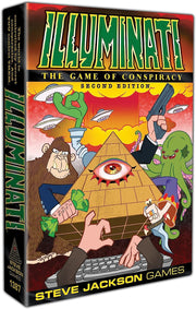 Illuminati Second Edition Game | The Game of Conspiracy Family Card Dice Game | For Adults and Family | Ages 13+ | 2 - 6 Players | Average Play Time 60 -120 Minutes | From Steve Jackson Games
