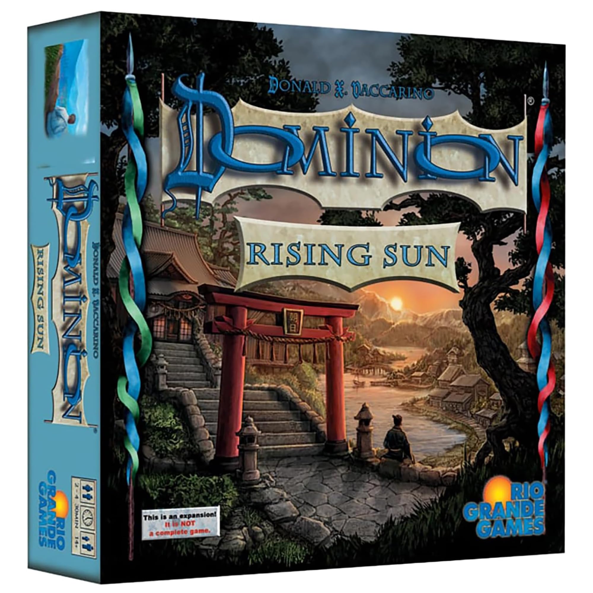 Rio Grande Games Dominion Rising Sun Expansion - Strategy Card Game, 300 Cards with 25 Kingdom Piles, 2-4 Players, Ages 14+