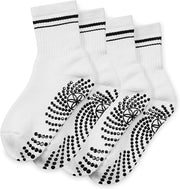 Gaiam Grippy Crew Socks (2-Pack, White)