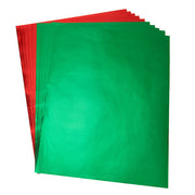 Metallic Paper - 10 sheets, 10"x13", 5 red and 5 green