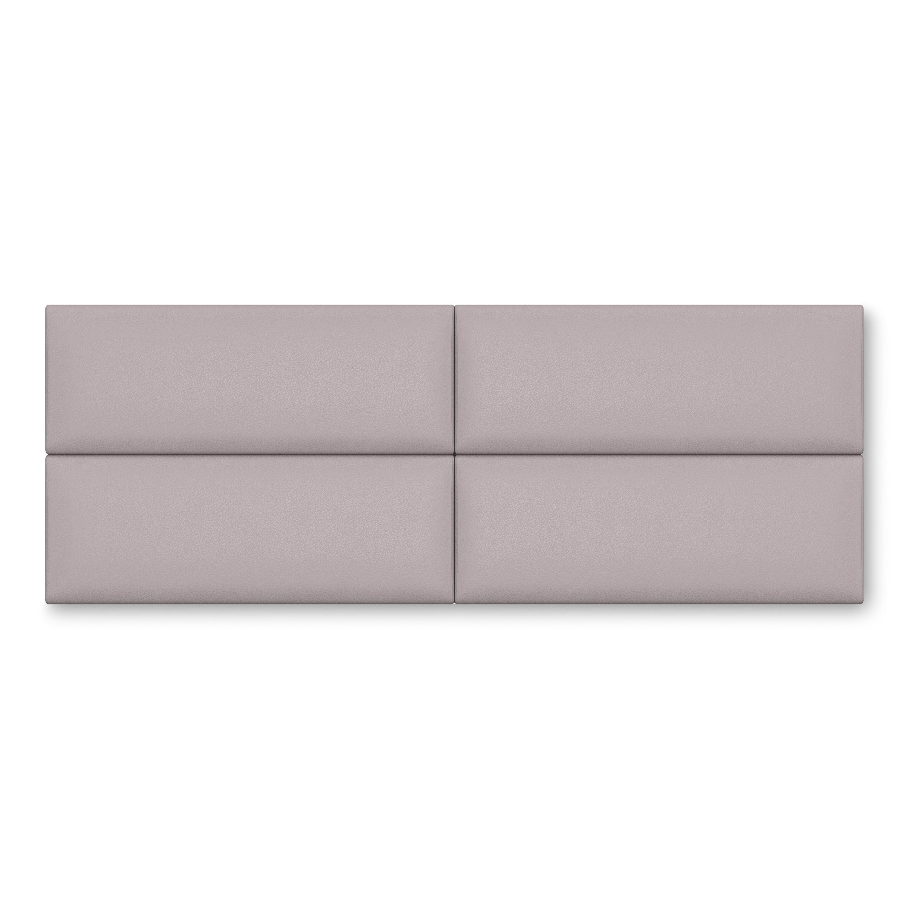 Jaxx Panelist Modern Padded Headboard – Set of 4 Wall Mounted Panels (Each 11.25" x 30") - Queen, Vegan Leather, Genesis Green
