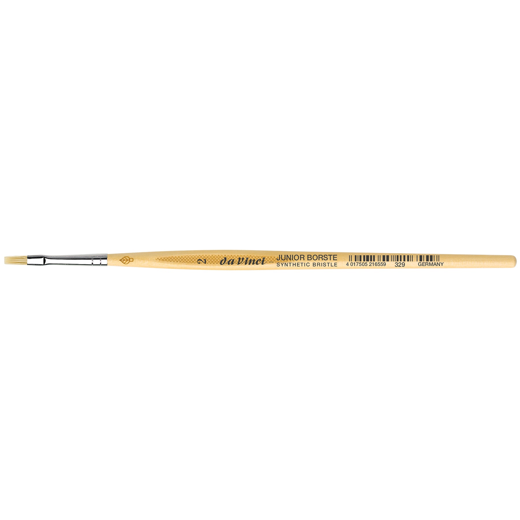 JUNIOR BORSTE Synthetic Student Brush, Synthetic, Tempera, Flat, Series 329, Size 2