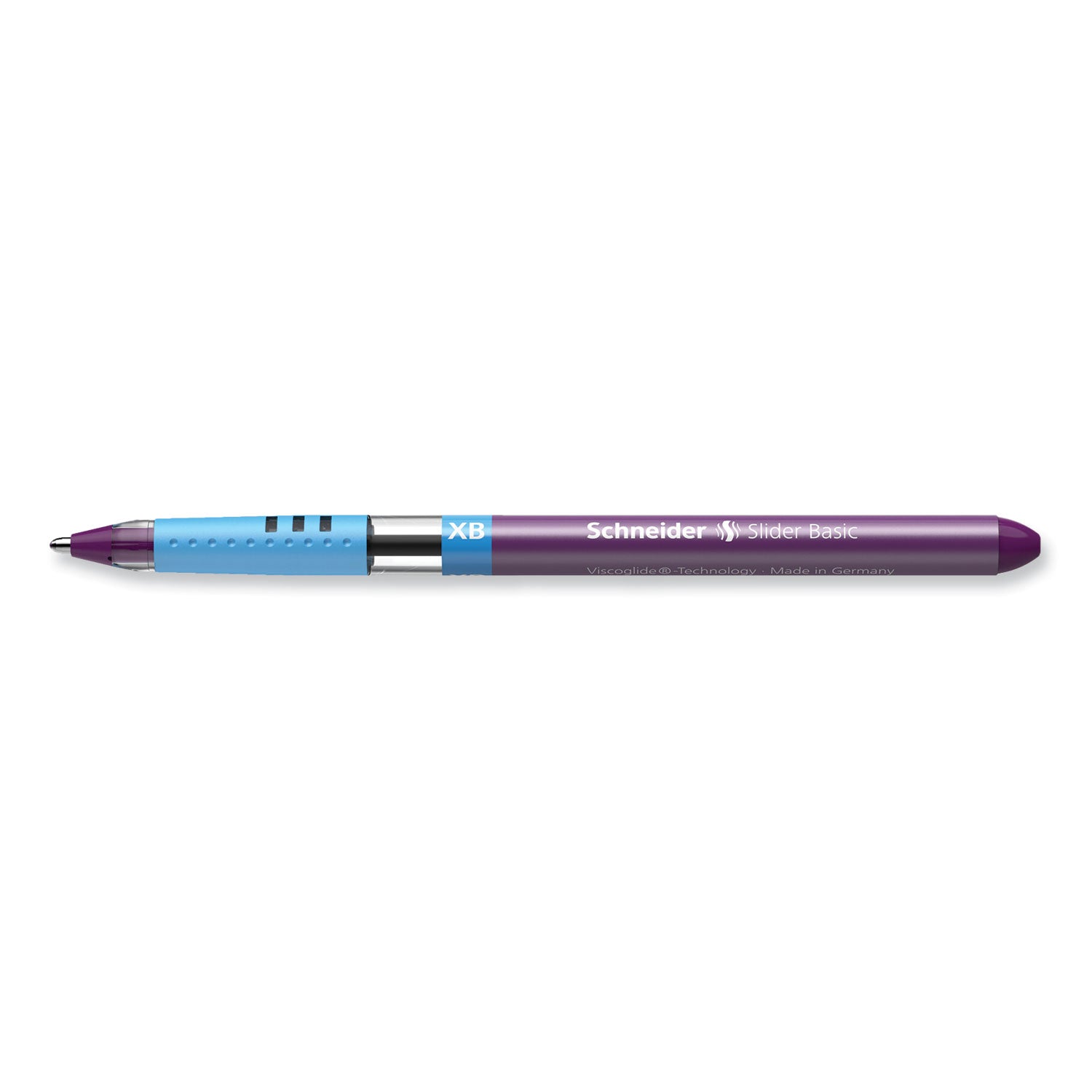 1.4 mm Extra Bold Pen Point - Violet Ink - Transparent Barrel - Stainless Steel Tip - Document, Writing - 10 / Box