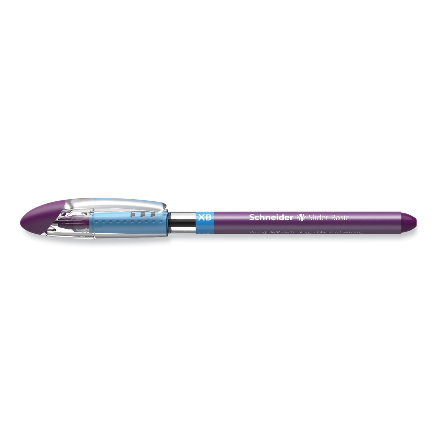 1.4 mm Extra Bold Pen Point - Violet Ink - Transparent Barrel - Stainless Steel Tip - Document, Writing - 10 / Box