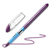1.4 mm Extra Bold Pen Point - Violet Ink - Transparent Barrel - Stainless Steel Tip - Document, Writing - 10 / Box