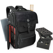 ENHANCE Collector's Edition DnD Backpack - RPG DM Bag for Dungeons and Dragons - DnD Bag fits 6-8 Books, 18" Laptop/DM Screen Slot, Miniature Foam Trays, Accessory Pockets, Map Strap (Dragon Black)