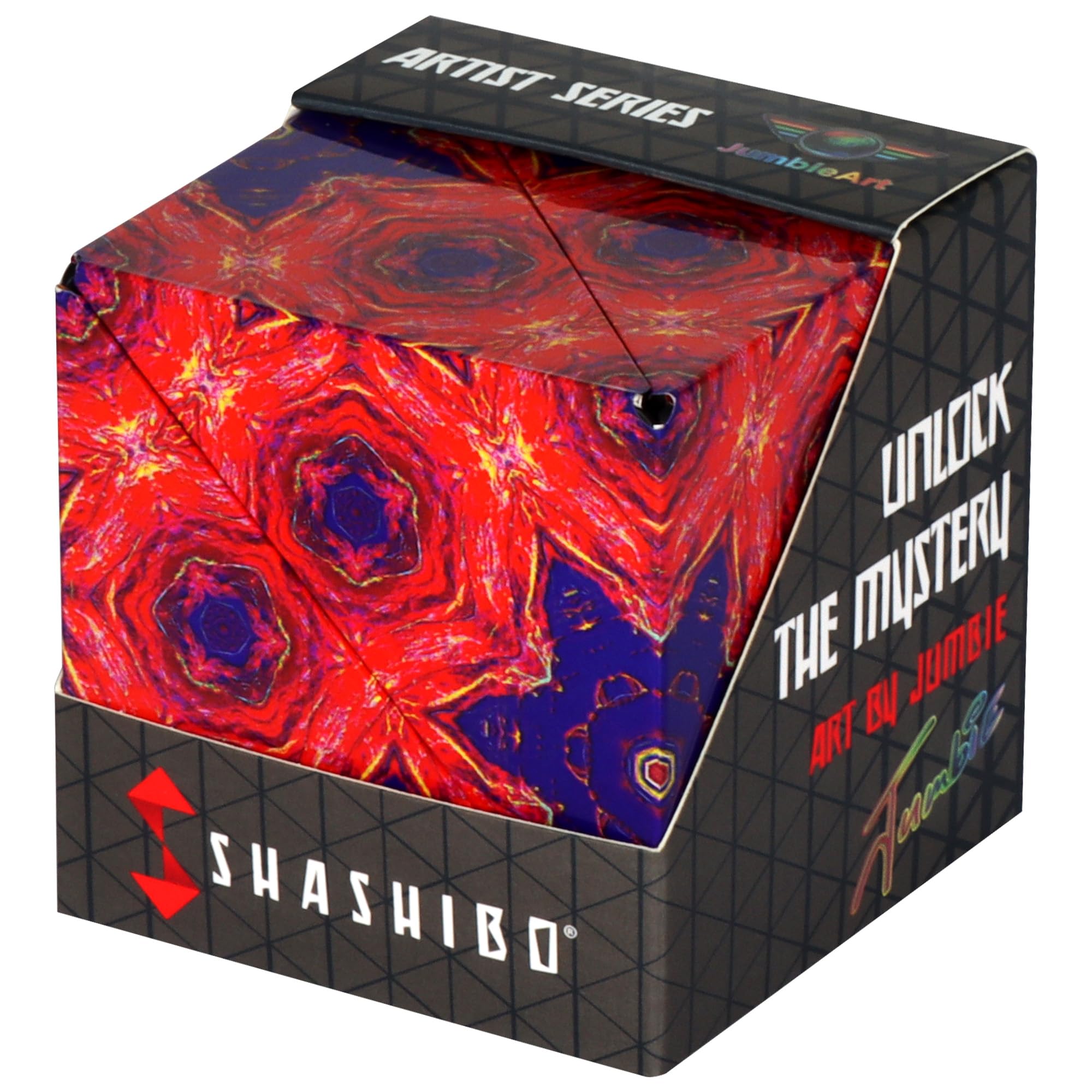 Shashibo Shape Shifting Box - STEM Fidget Toy with Ultra Strong Magnets - Sensory Puzzle Cube Transforms Into 100+ Shapes, Easter Basket Stuffers Gift for Kids, Teens, and Adults (Fire Goddess)