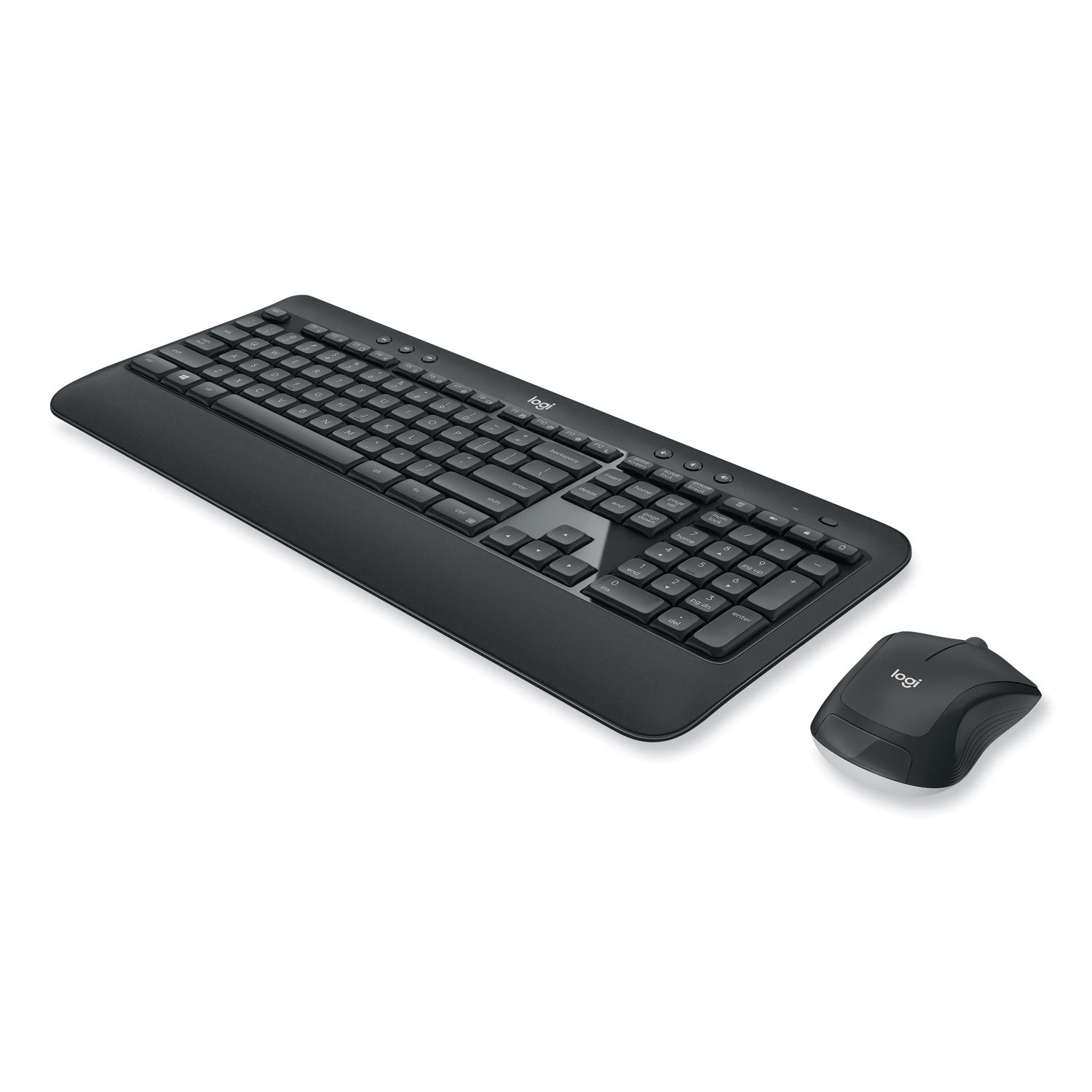 USB Wireless RF Keyboard - Black - USB Wireless RF Mouse - Optical - 1000 dpi - Scroll Wheel - QWERTY - Black - Media Player, Calculator, On/Off Switch, Battery Hot Key(s) - Symmetrical - AA - Compatible with Desktop Computer for PC - 1 Each