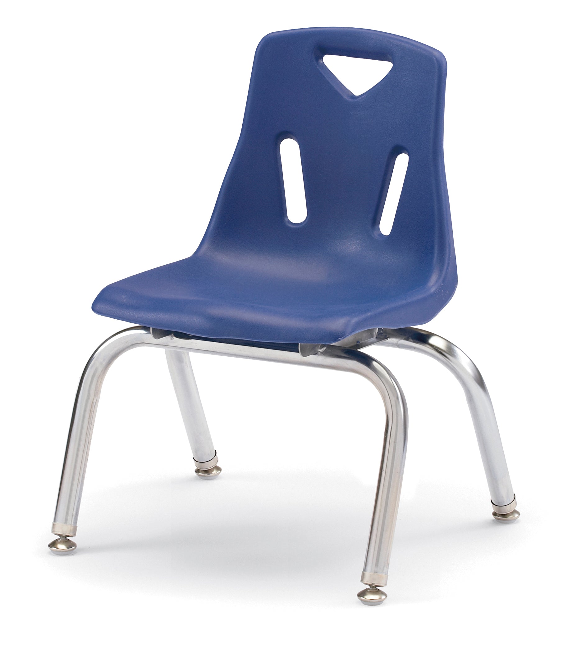 Berries® Stacking Chair with Chrome-Plated Legs - 10" Ht - Red