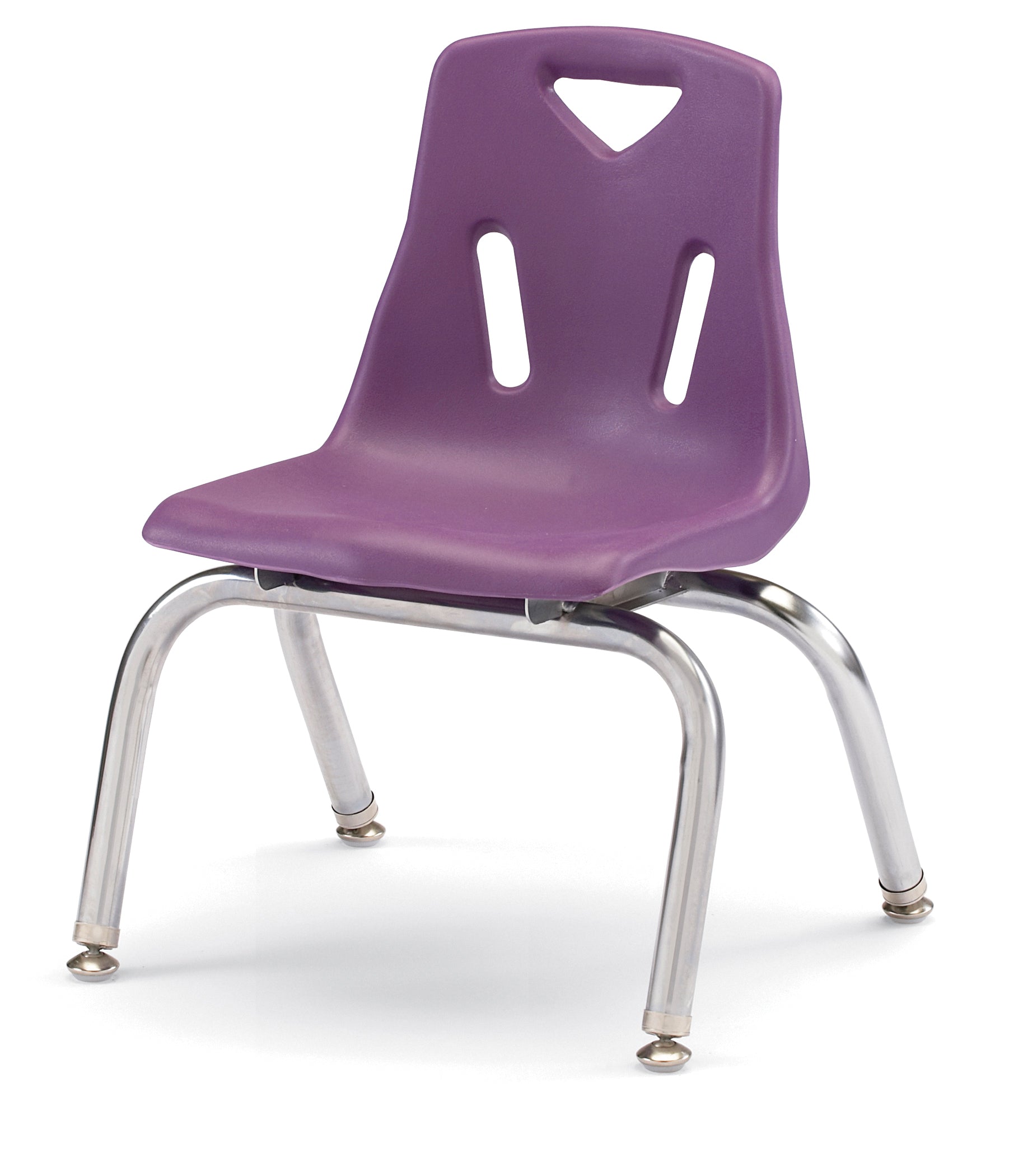 Berries® Stacking Chair with Chrome-Plated Legs - 10" Ht - Orange