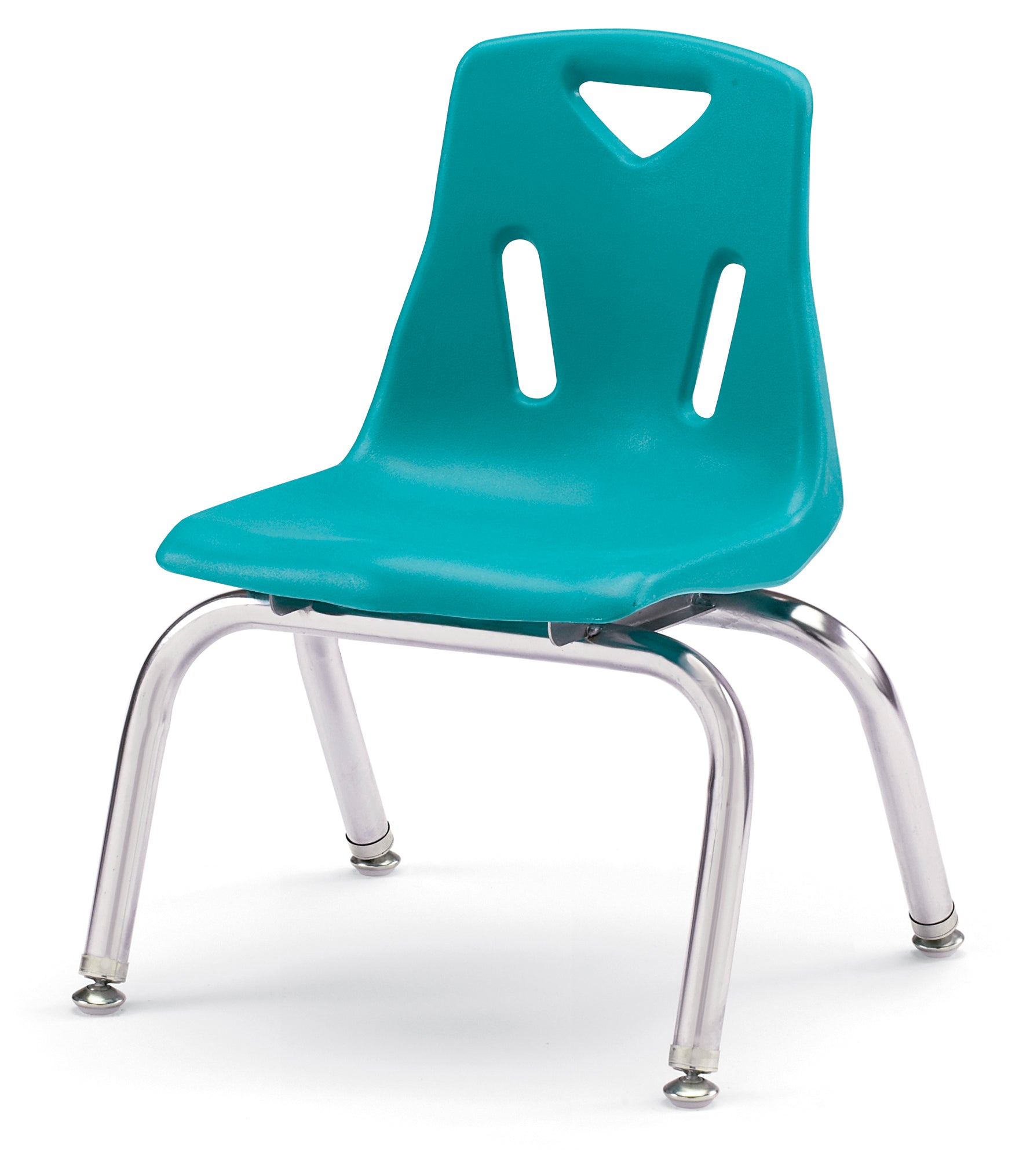 Berries® Stacking Chair with Chrome-Plated Legs - 10" Ht - Red