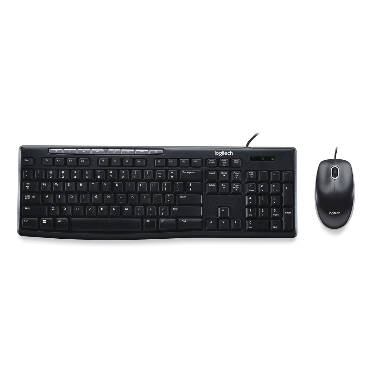 Logitech MK200 Media Corded Keyboard and Mouse Combo
