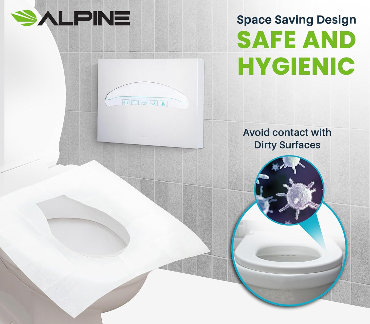 Toilet Seat Cover Dispenser, Stainless Steel Brushed