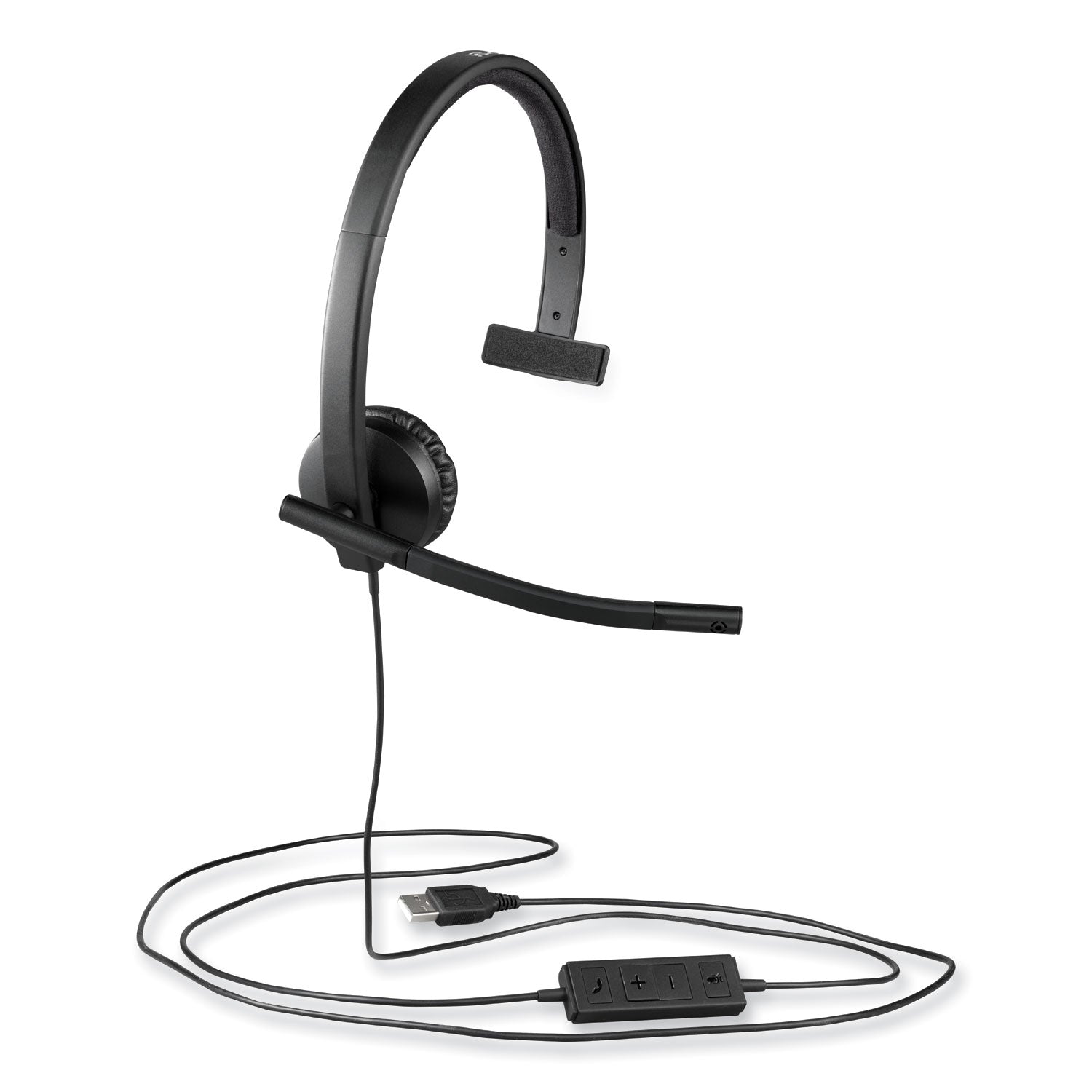 Mono - USB - Wired - 31.50 Hz to 20 kHz - Over-the-head - Monaural - Supra-aural - Noise Cancelling, Electret Microphone
