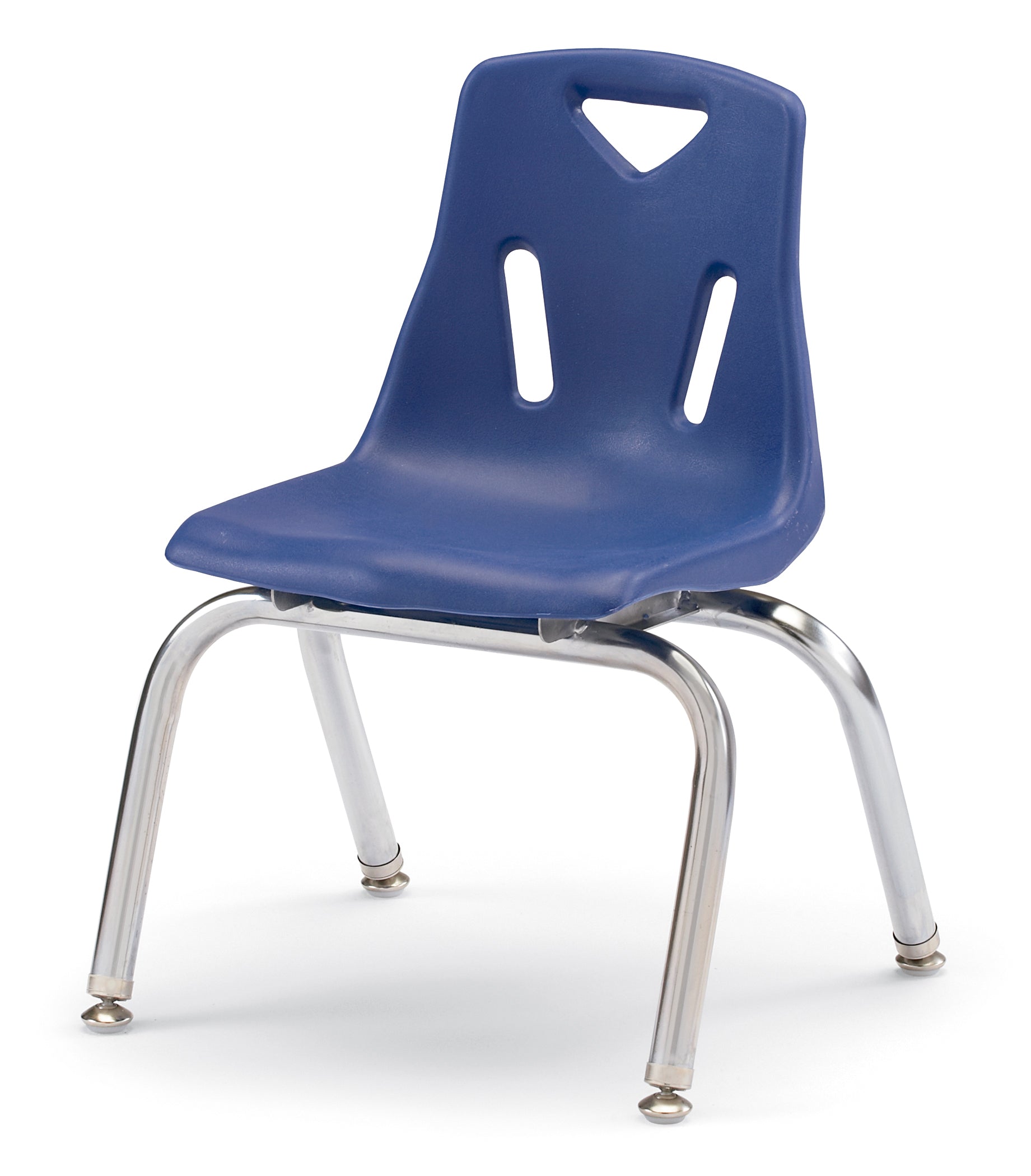 Berries® Stacking Chair with Chrome-Plated Legs - 12" Ht - Purple