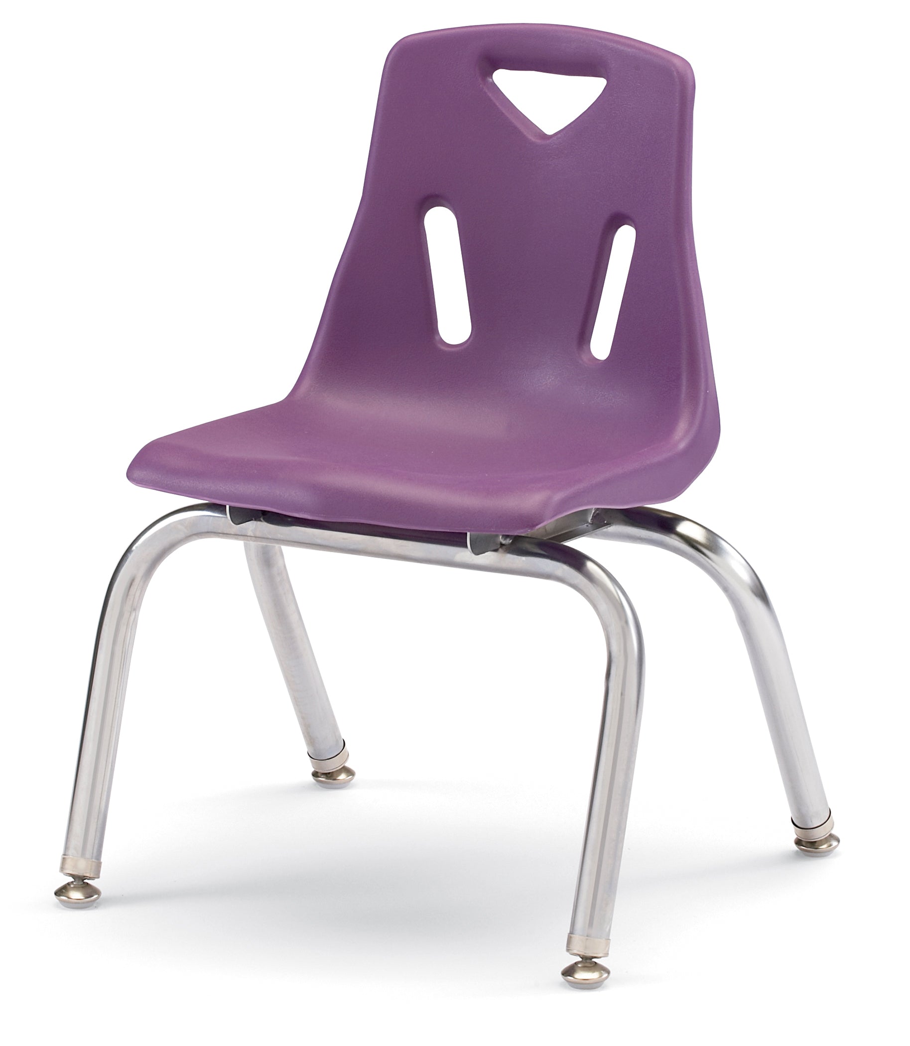 Berries® Stacking Chair with Chrome-Plated Legs - 14" Ht - Coastal Blue