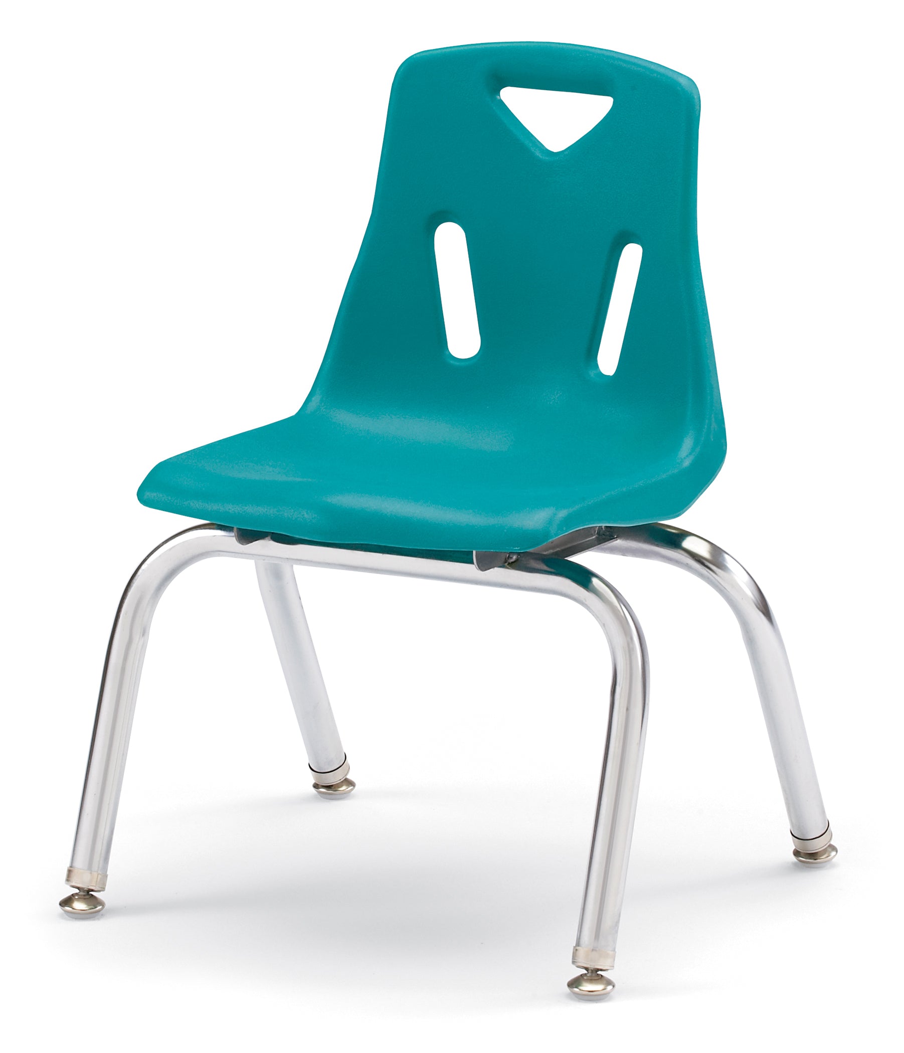 Berries® Stacking Chair with Chrome-Plated Legs - 10" Ht - Key Lime
