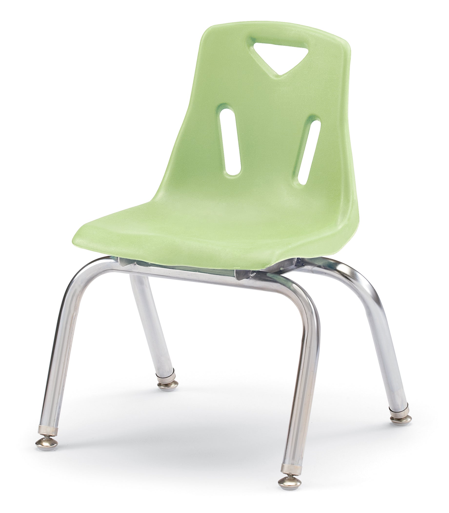 Berries® Stacking Chair with Chrome-Plated Legs - 12" Ht - Key Lime