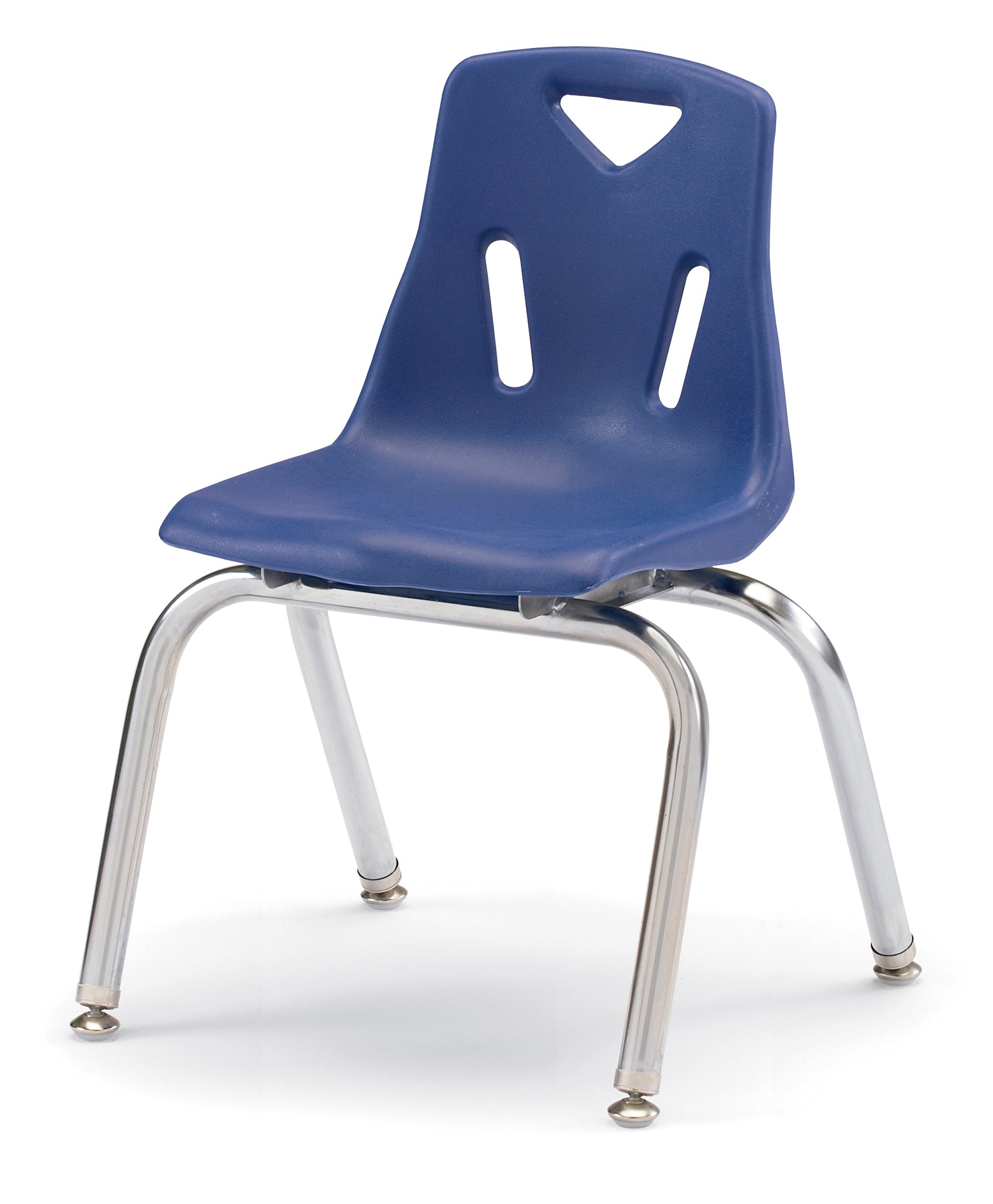 Berries® Stacking Chair with Chrome-Plated Legs - 14" Ht - Purple