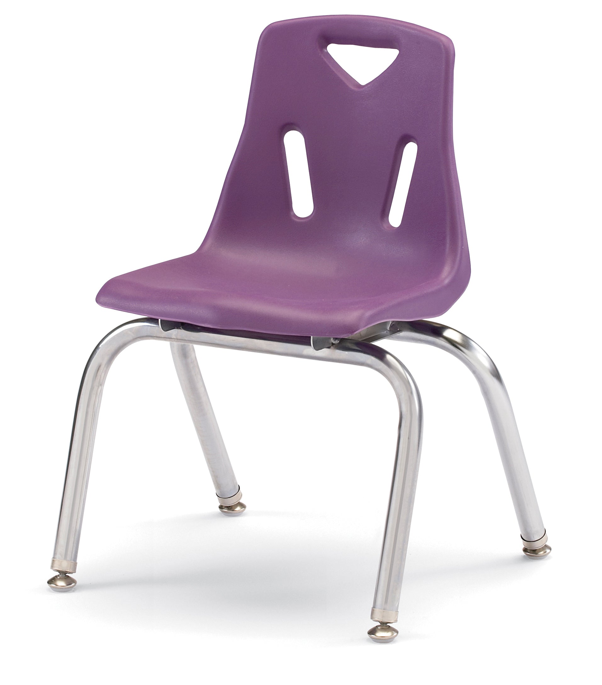 Berries® Stacking Chair with Chrome-Plated Legs - 14" Ht - Yellow