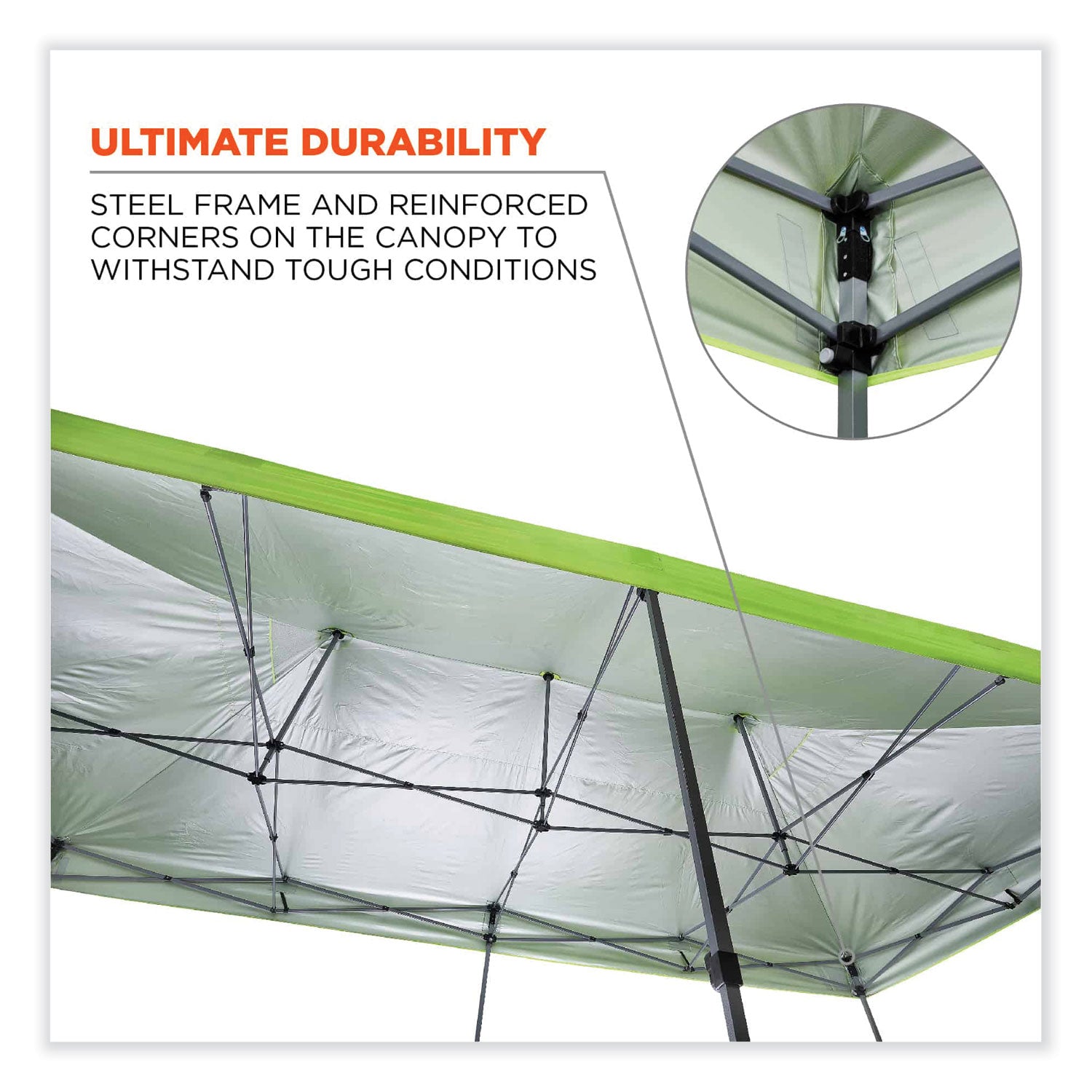 Canopy StyleLime - Acrylonitrile Butadiene Styrene (ABS), Plastic, Polyester, Polyurethane - Steel Frame