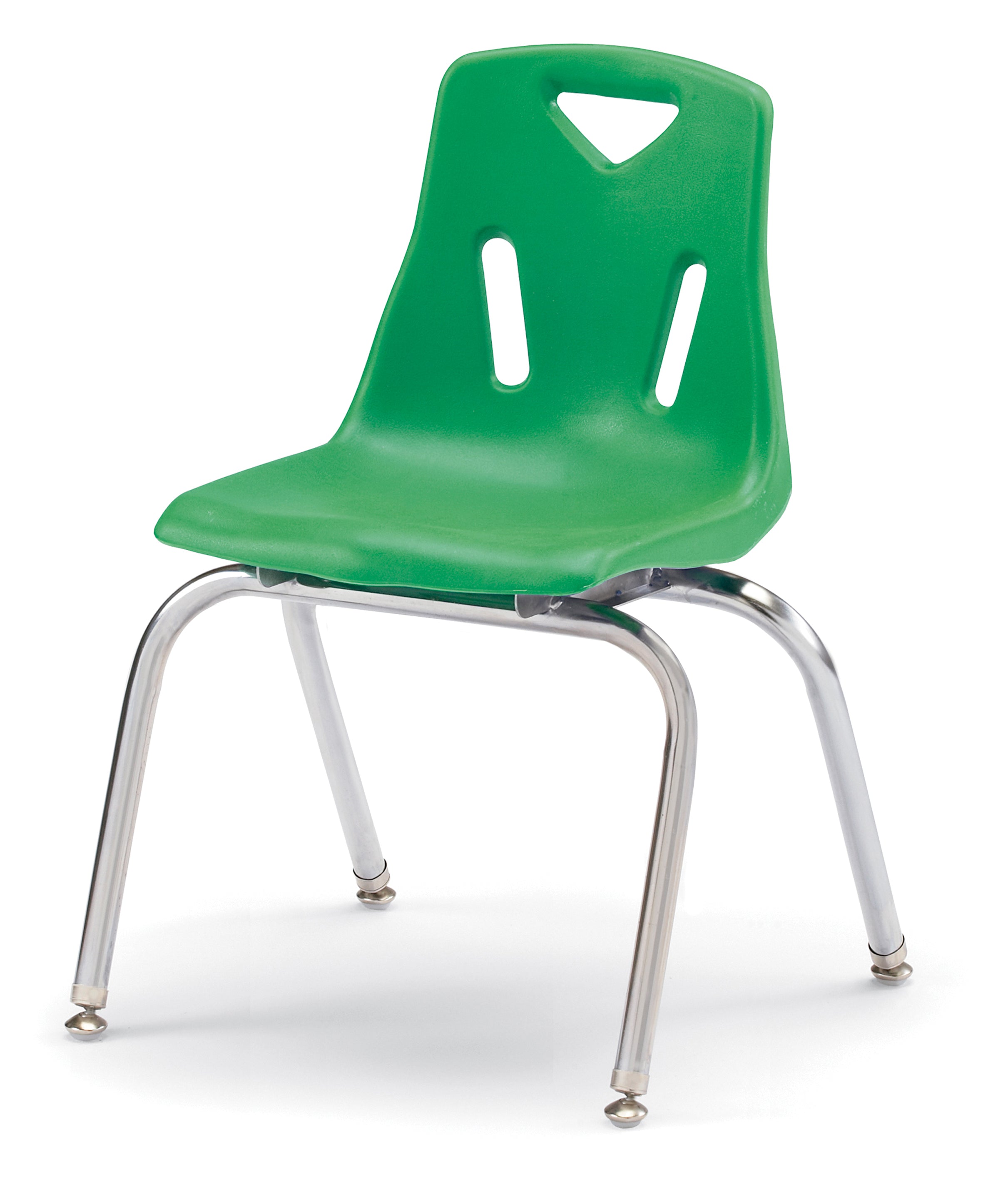 Berries® Stacking Chair with Chrome-Plated Legs - 12" Ht - Coastal Blue