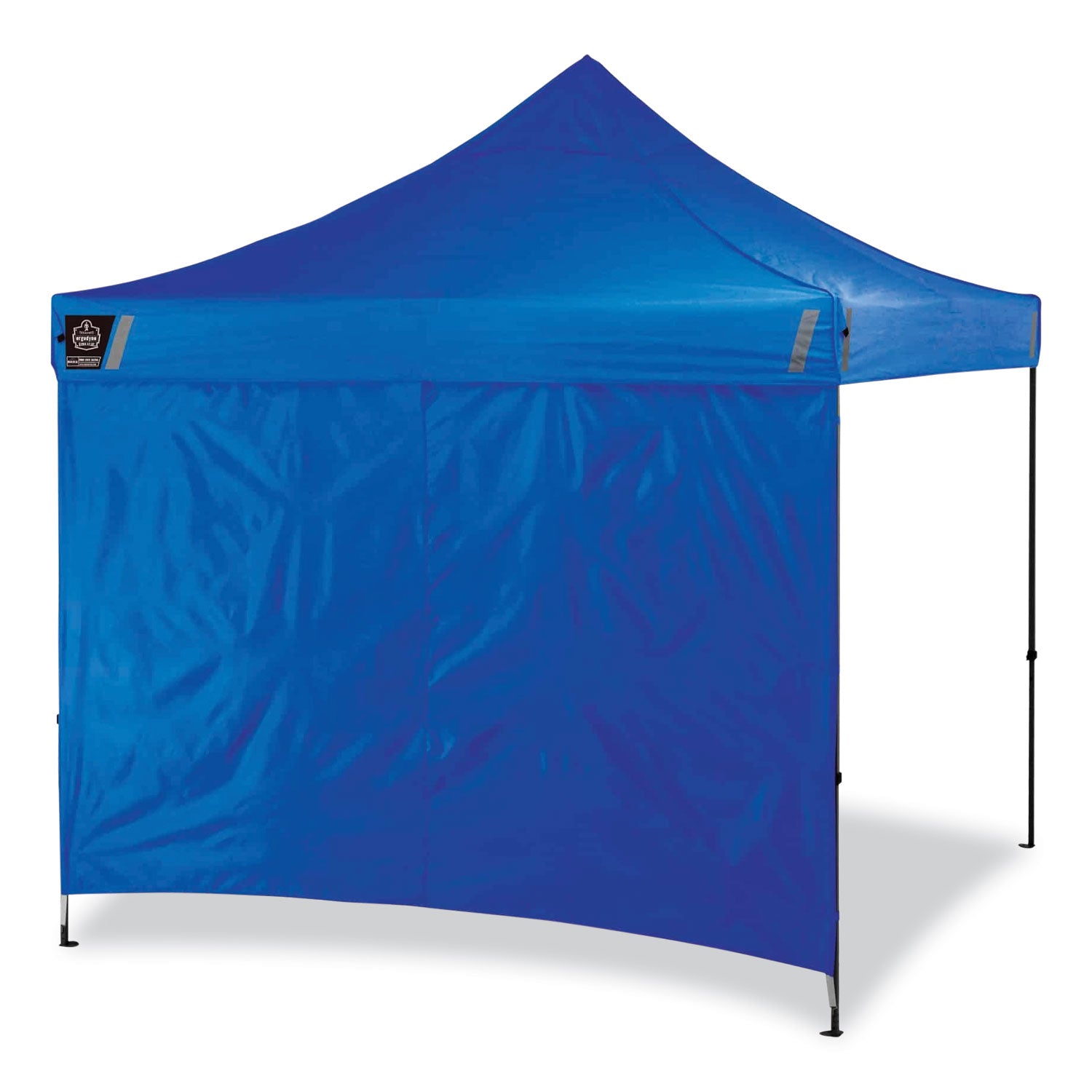 Ergodyne 6051 Heavy-Duty Pop-Up Tent Kit - 10ft x 10ft / 3m x 3m - Canopy StyleBlue - Acrylonitrile Butadiene Styrene (ABS), Plastic, Polyester, Polyurethane - Steel Frame