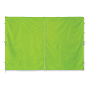 Ergodyne Shax 6096 Pop-Up Tent Sidewall, Water Repellent, Lime, Polyester, 1 Each